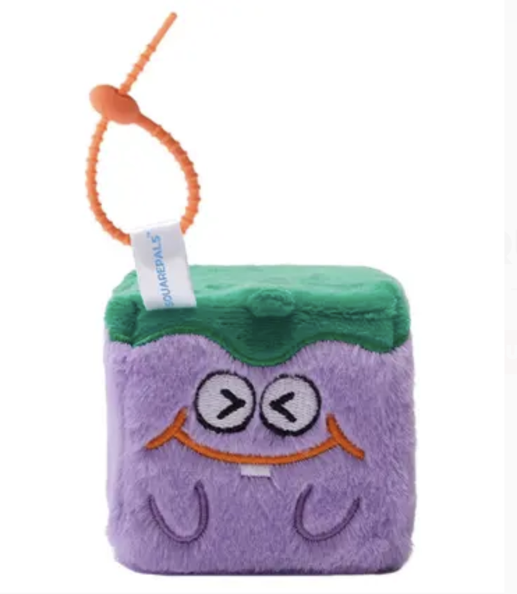 Squarepal porte cles aubergine