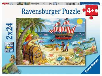 Puzzle 2x24 pcs Pirates et sirenes