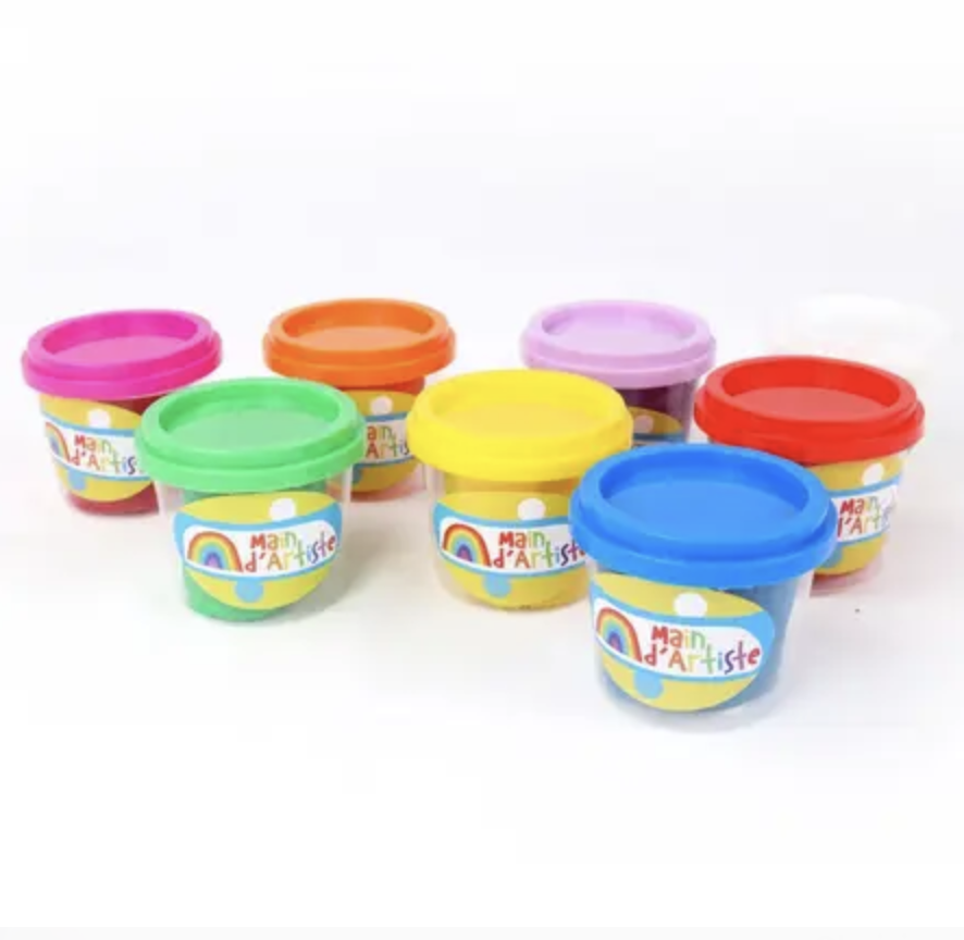 Set de 8 pots de pate a modeler souple