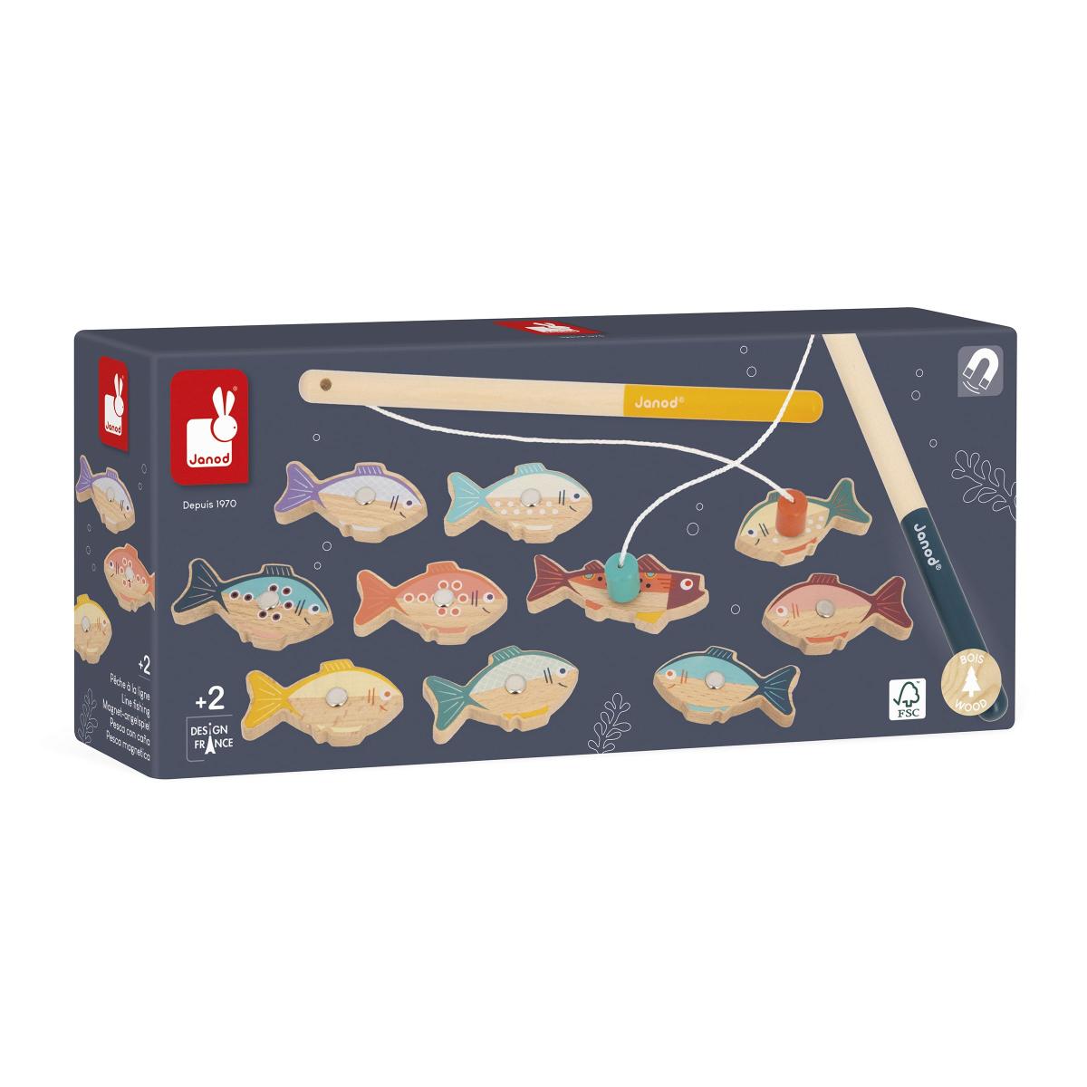 Jeu de Peche a la Ligne en Bois janod