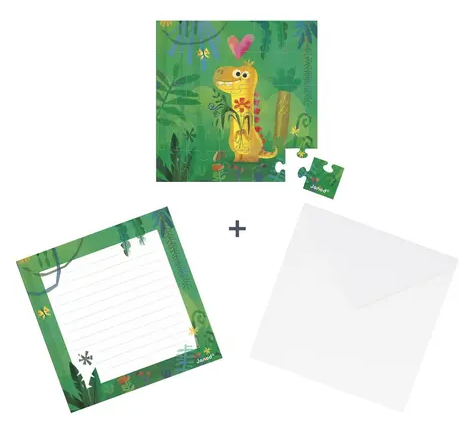 Carte Cadeau Puzzle 25 Pieces Dino