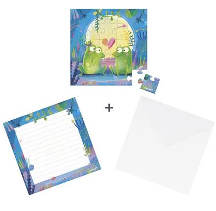 Carte Cadeau Puzzle 25 Pieces Grenouilles