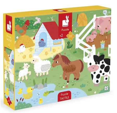 Puzzle Tactile 20 Pieces - Ferme