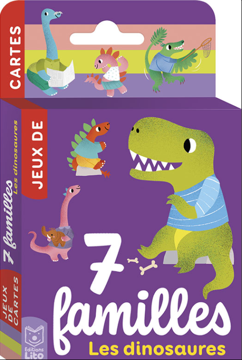 Jeux des 7 familles - les dinosaures