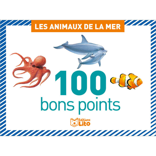 100 Bons points - Livre Animaux de la mer
