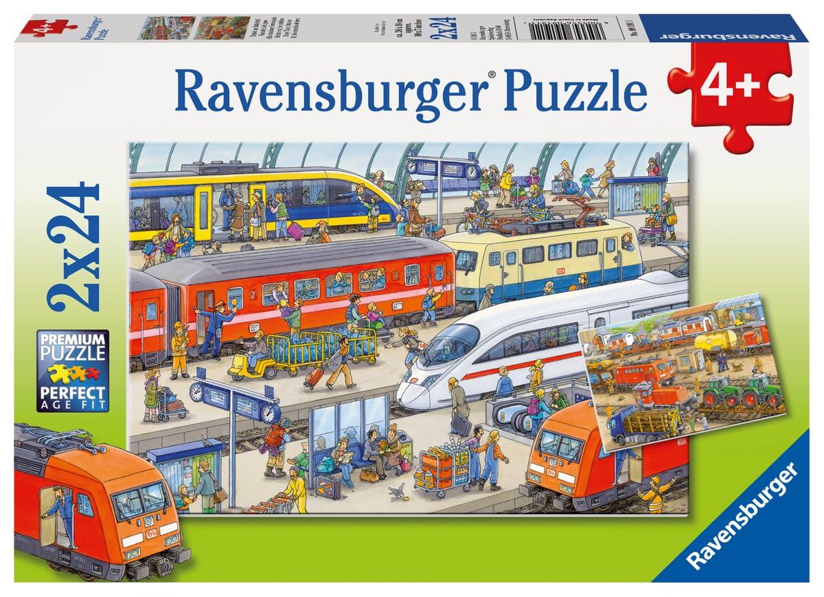 puzzle 24 pièces- tumulte à la gare