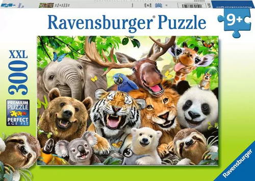puzzle 300 pièces - selfie des animaux sauvages