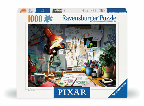 puzzle 1000 pièces - le bureau de l'artiste DIsney/Pixar