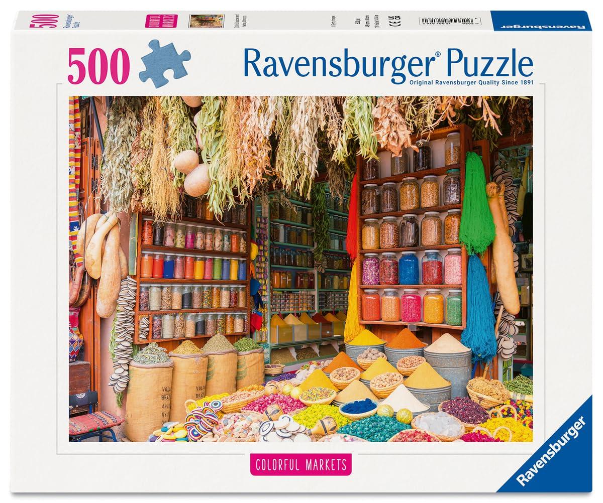 Puzzle 500 pièces - Marché aux épices Maroc