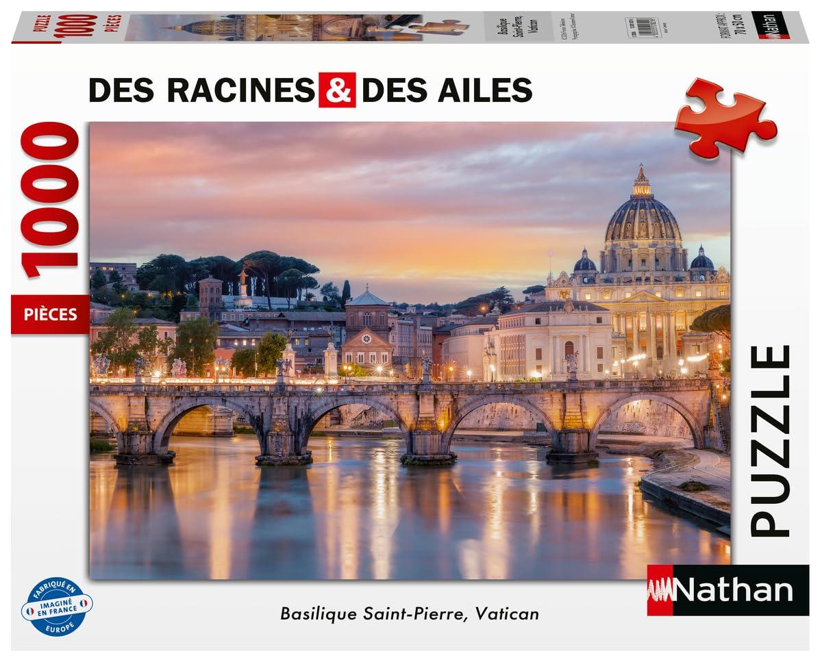 Puzzle 1000 pièces-Basilique Saint-Pierre, Vatican-des Racines et des Ailes