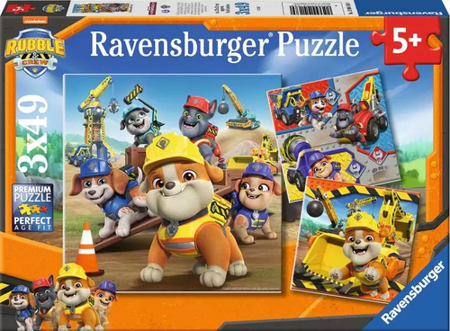 puzzle 49 pièces - véhicules de travail / Rubben