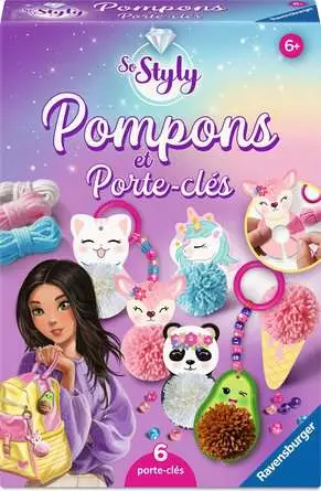So Styly - Porte-clés Pompons Kawai
