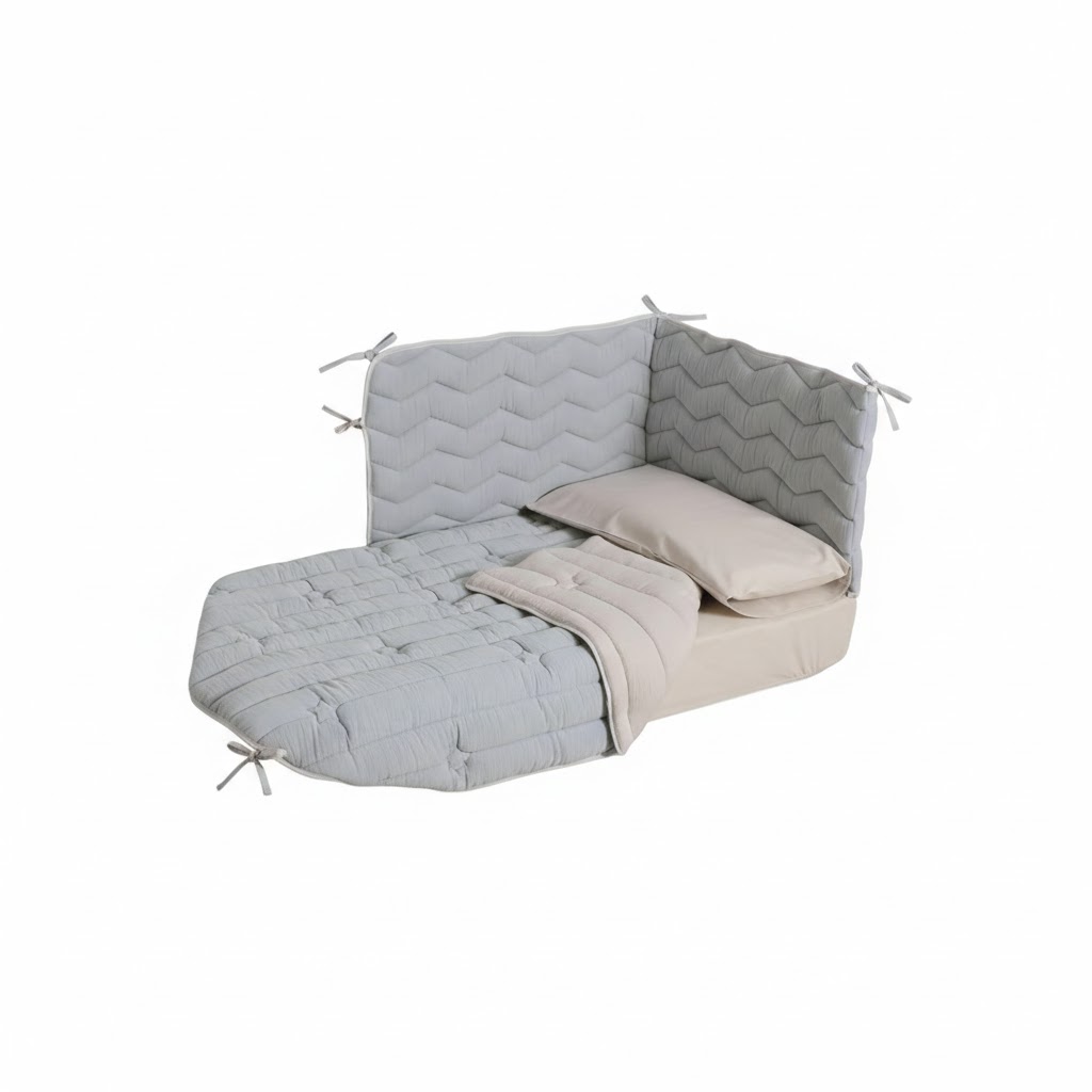 set de linge Nordique 120x60 cm Bleu