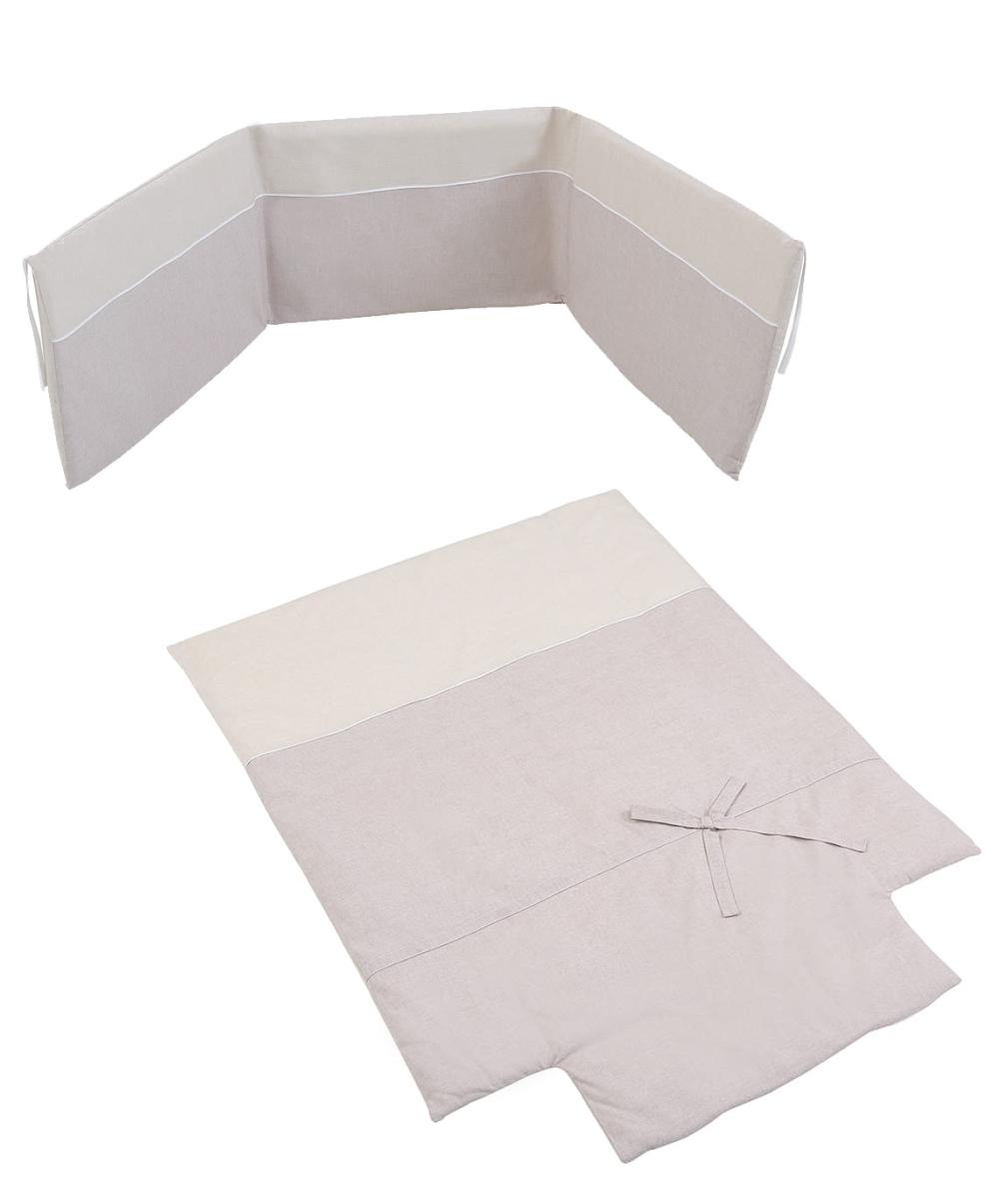 set de linge Nordique 120x60 Nature Beige