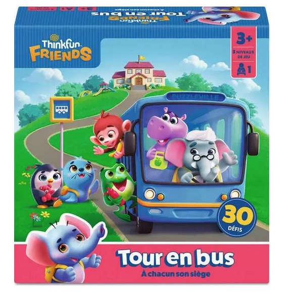 ThinkFun Friends : Tour en Bus - Jeux de réflexion