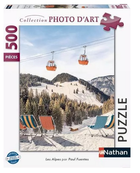 Puzzle 500 pieces Les Alpes par Paul Fuentes