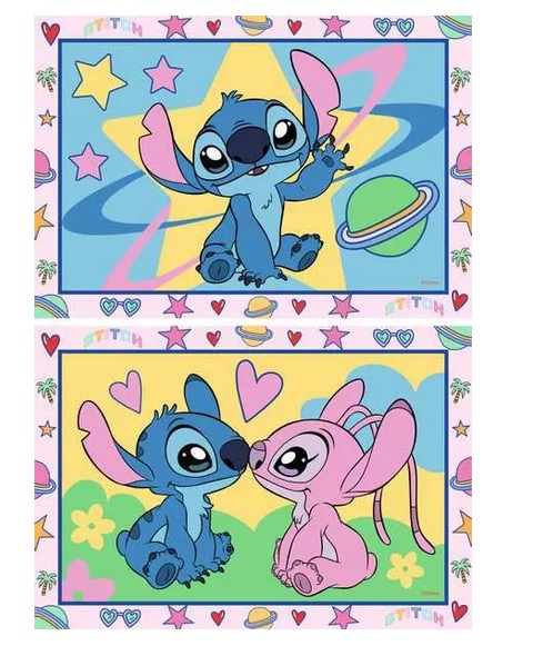 CreArt Junior Peinture au numero Stitch et Angel