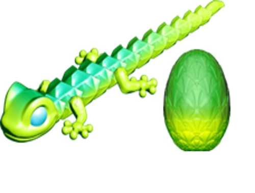 Pack De 1 Gecko Crystalynx Dragons Surprise