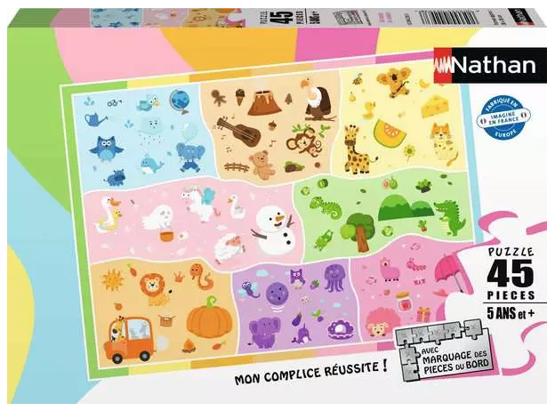 Puzzle 45 pieces un monde de couleurs