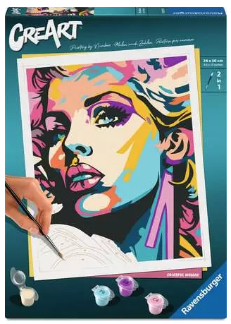 CreArt - 24x30 cm - Colorful Woman