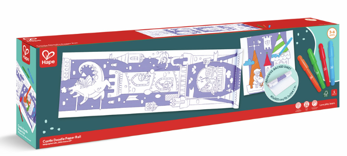 Rouleau a dessin et feutres - chateau fort