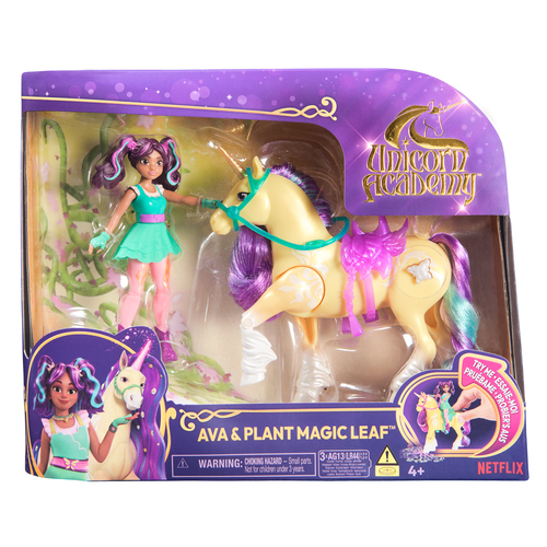 Ava et Leaf plant magic  Unicorn Academy
