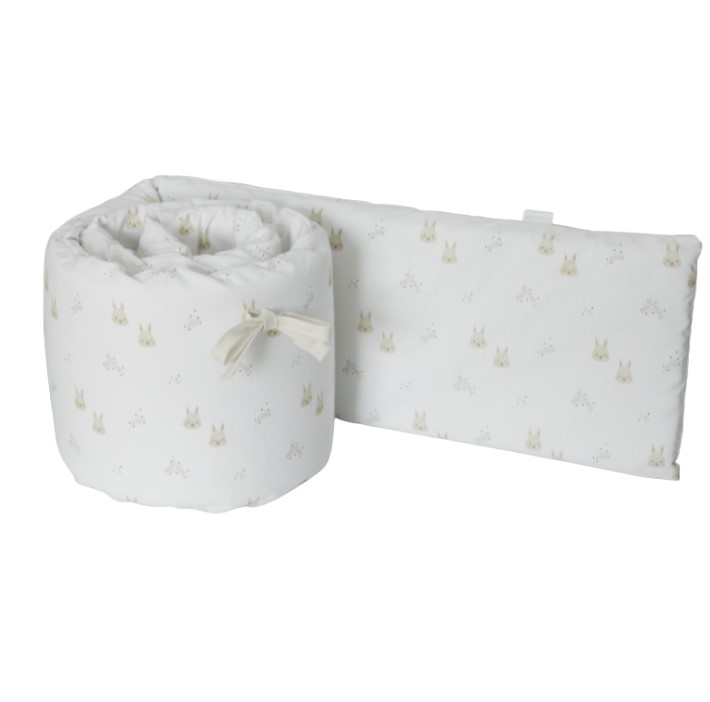 Ensemble linge Nordique + tour de lit 80x50 Rabbits