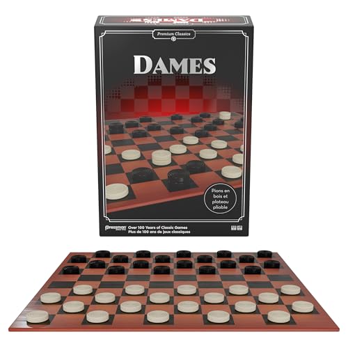 Jeux de dames pliables pions en bois