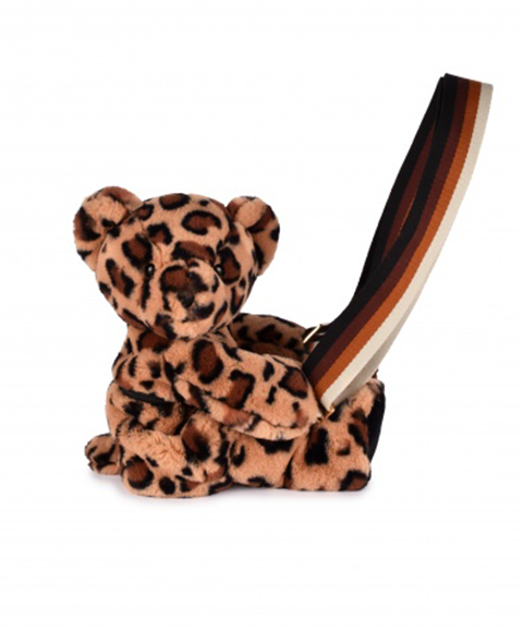 Sac bandouliere - Ours en peluche Léopard - 30 cm