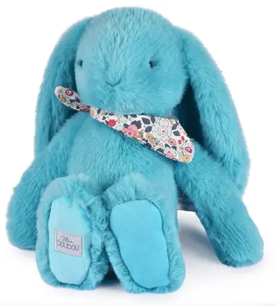 Lapin Fleurette - Turquoise 35cm