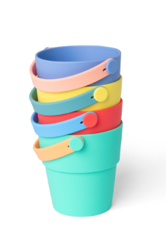 Seaux pour le bain 4 couleurs