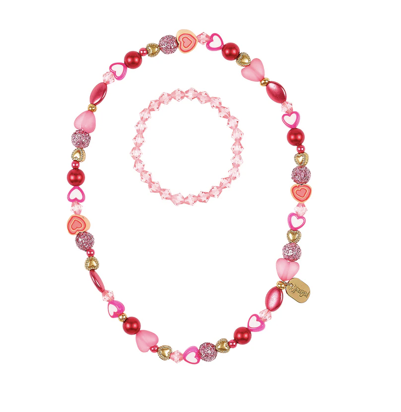 Set collier & bracelet Lyse coeur