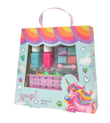 Set de maquillage yeux et ongles Licorne