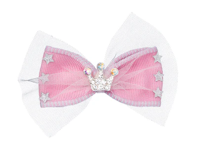 Pince a cheveux Ella noeud rose