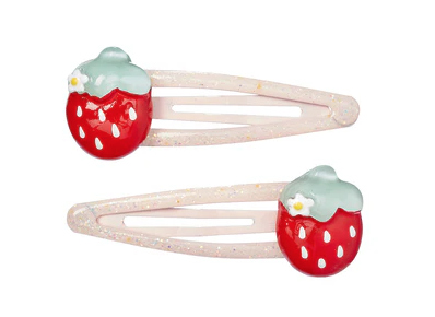 Pinces a cheveux Elmi fraise