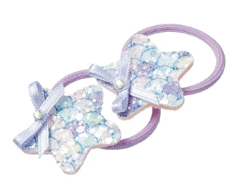 Elastiques a cheveux Zuse etoile violet