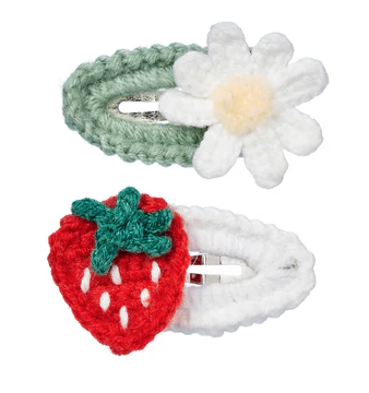 Pinces a cheveux Viviy fleur de fraisier