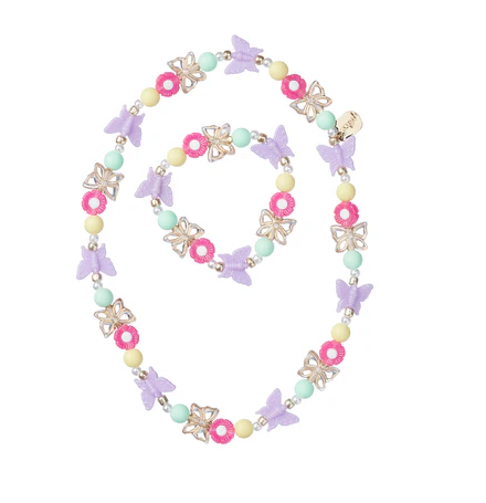 Ensemble collier et bracelet Coco papillon