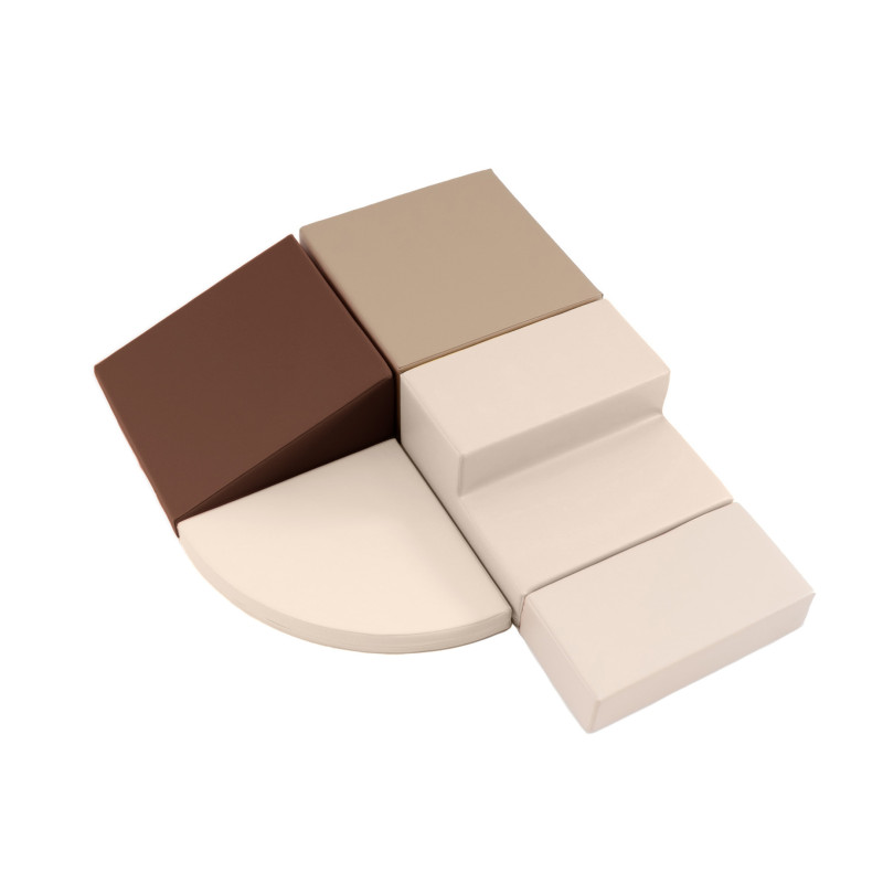 Module d'angle Chocolat et beige