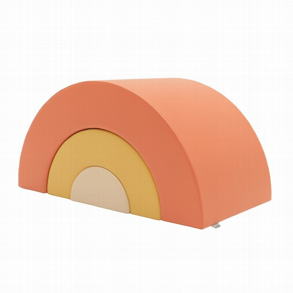 Arc-en-ciel en mousse Rose saumon pastel