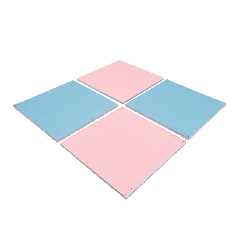 Tapis de jeu XL Rose Bleu bébé