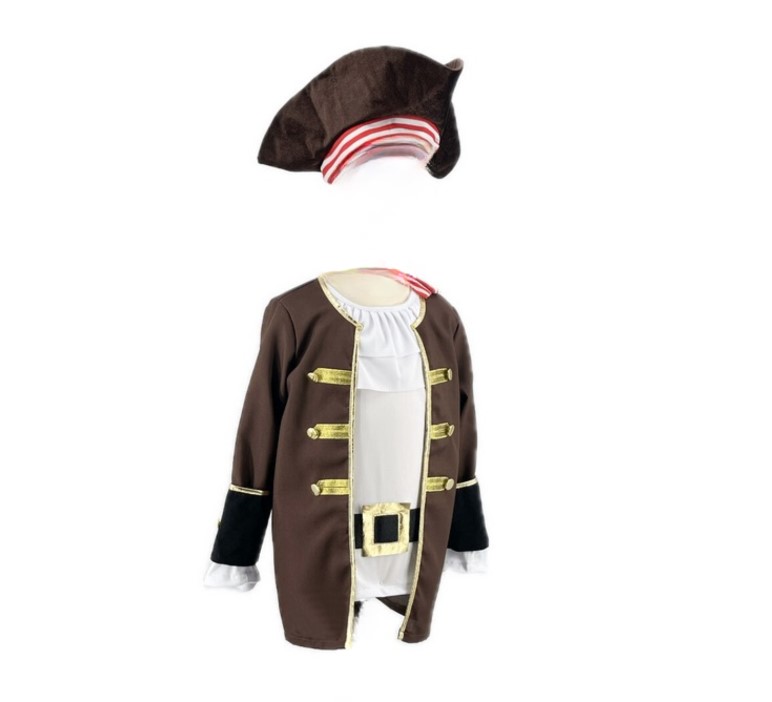 Costume Pirate Capitaine Kidd 5-7ans 120cm