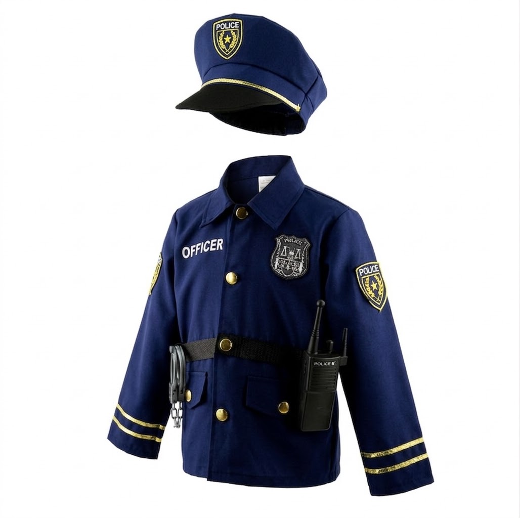 Costume Officier de Police 5-7 ans  120cm