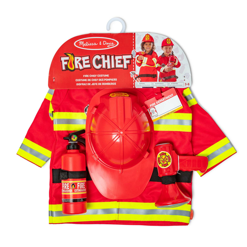 Melissa & Doug Pack costume Pompier et accessoires