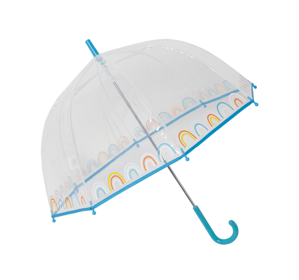 Parapluie transparent arc en ciel