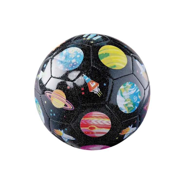 Ballon de foot glitter - exploration spatial