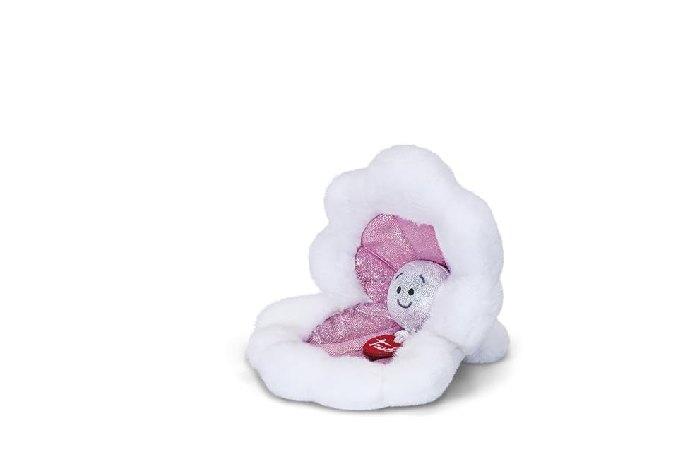Peluche huitre blanche et glitter