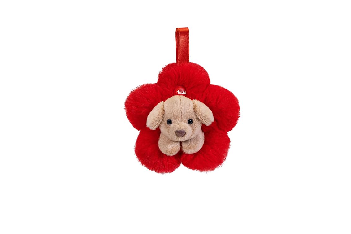 Trudi peluche Fleur Chien avec Ruban