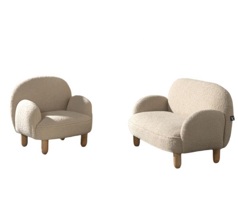 Fauteuils enfant rocky beige