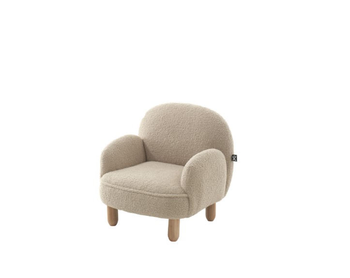 Petit fauteuil Rocky beige